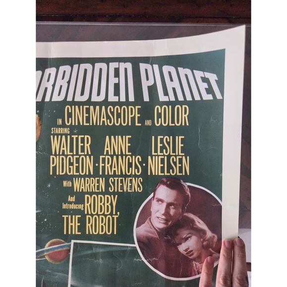 1995 FilmPrints Forbidden Planet Poster 28x22 MGM Reprint Sci-Fi Robby Robot - Picture 4 of 10